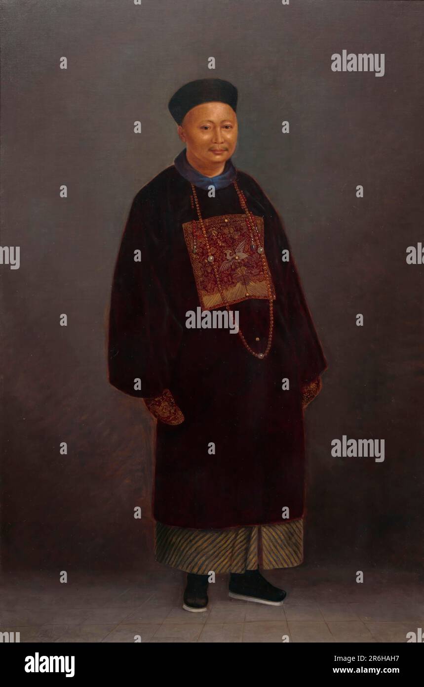 Chinese Mandarin. oil on canvas. Date ca. 1893. Museum Smithsonian American Art Museum Stock