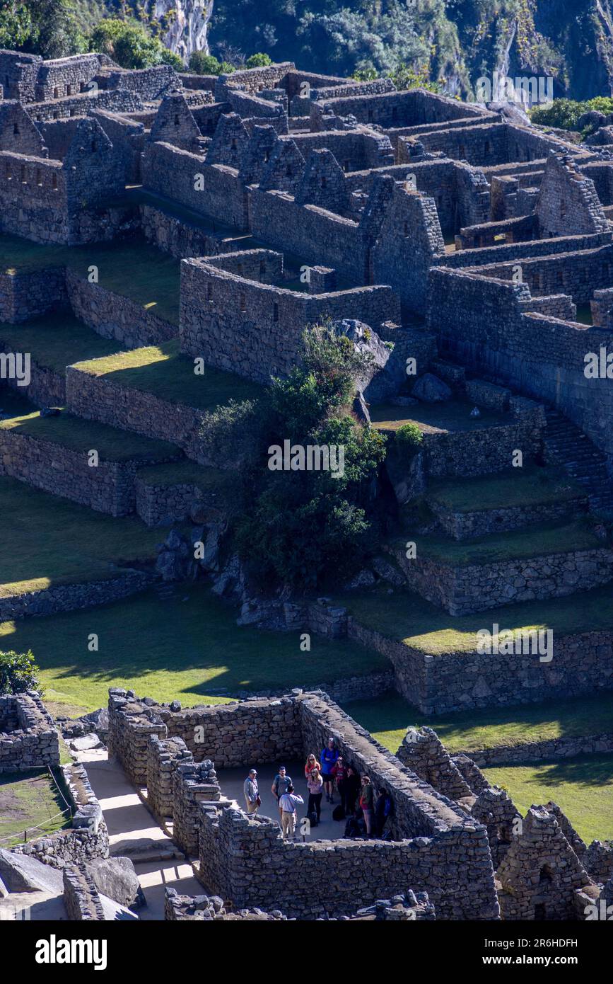 Inca ruins of Machu Picchu, Peru, South America Stock Photo