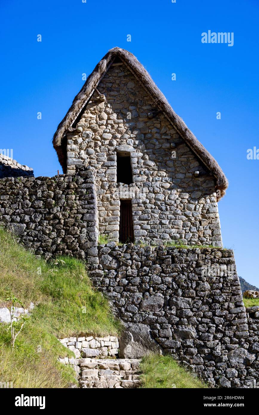 Inca ruins of Machu Picchu, Peru, South America Stock Photo