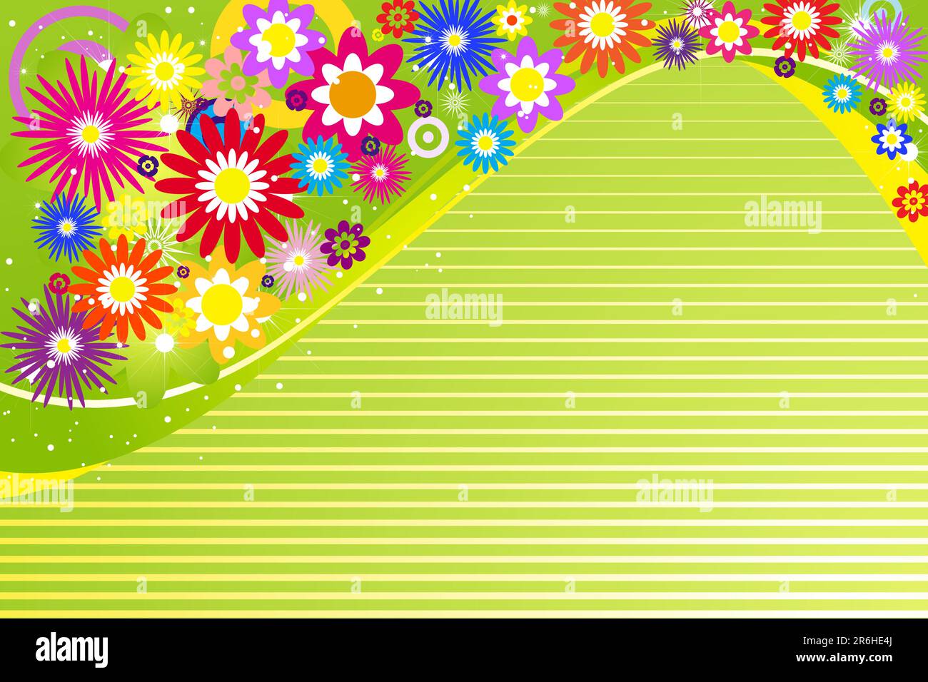 Abstract flowers background with place for your text Stock Vector Image ...