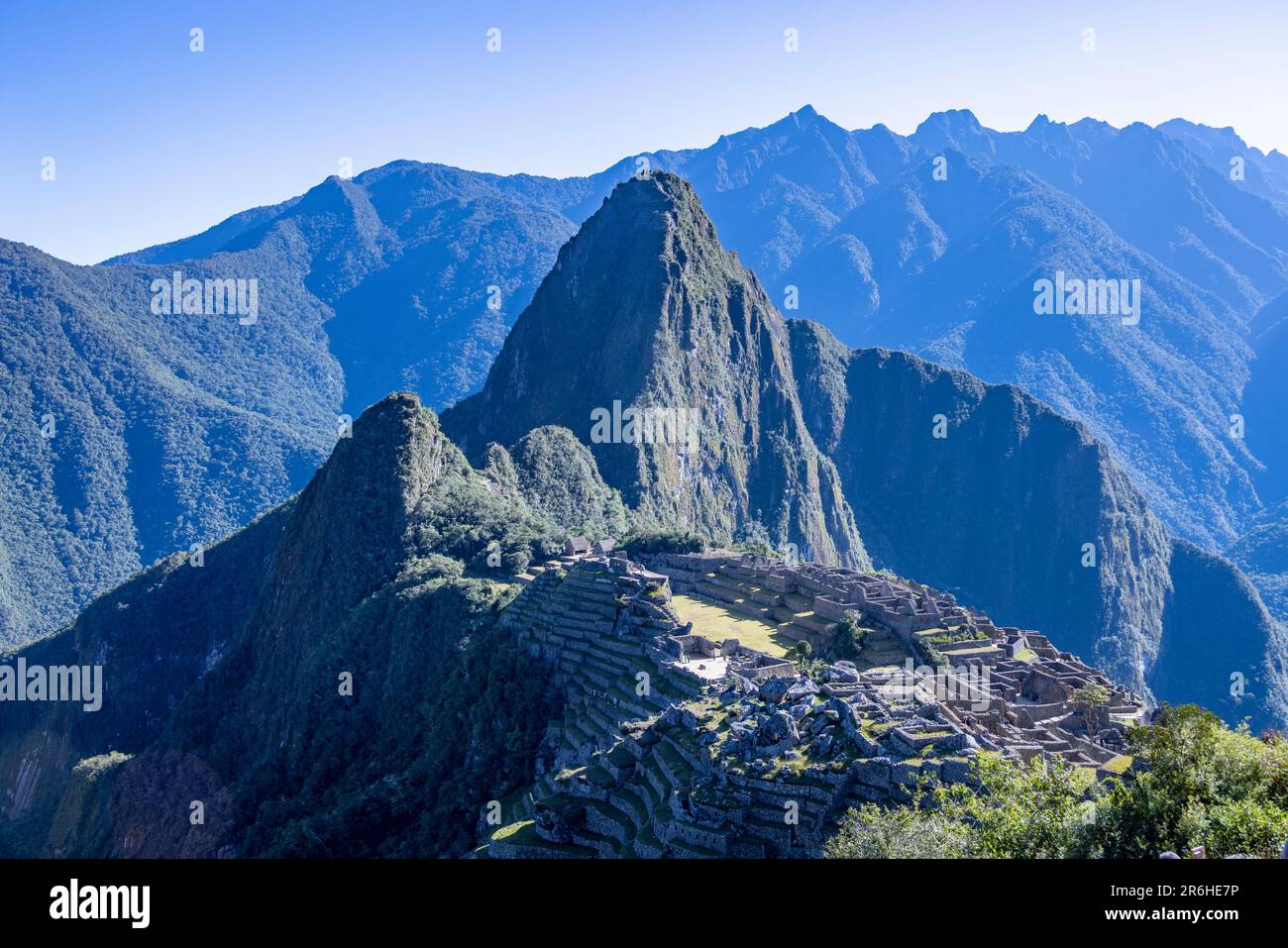 Inca ruins of Machu Picchu, Peru, South America Stock Photo