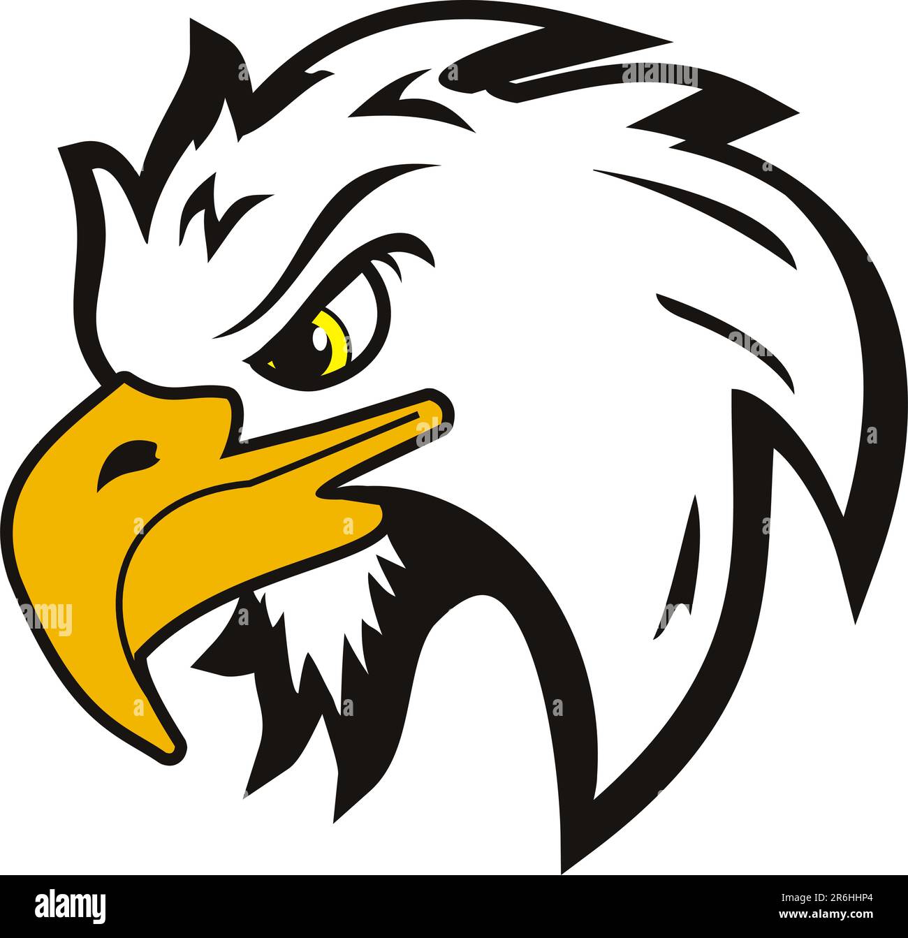 illustration of vector head eagle Stock Vector