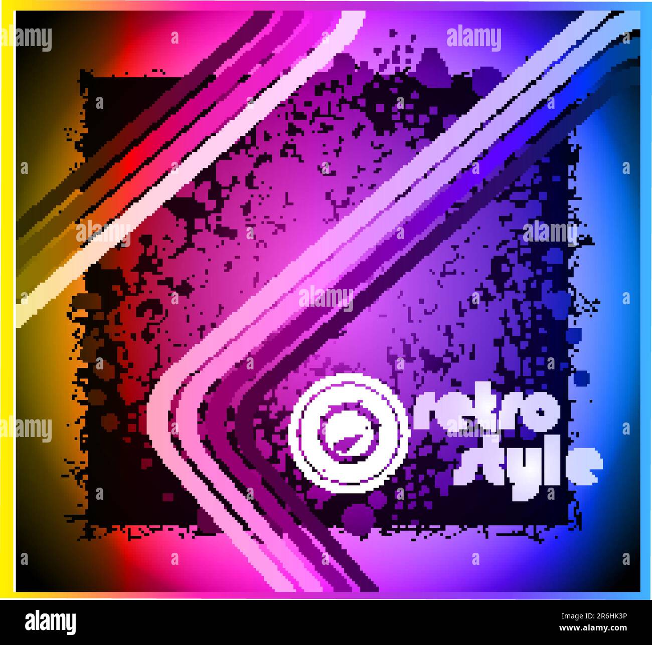 Old Style Grungy Artistic Background With Rainbow Colours Stock Vector old-style-grungy-artistic-background-with-rainbow-colours-stock-vector