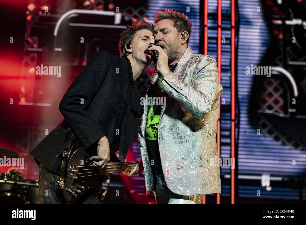 LONDON, ENGLAND Duran Duran perform on stage supported by Jake Shears