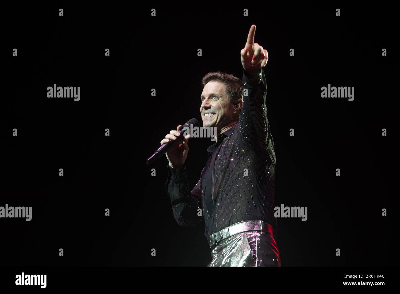 LONDON, ENGLAND Duran Duran perform on stage supported by Jake Shears