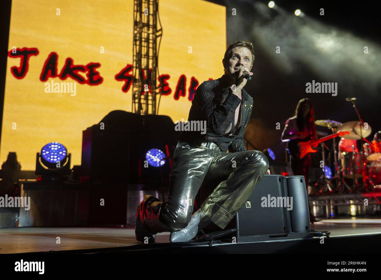 LONDON, ENGLAND Duran Duran perform on stage supported by Jake Shears