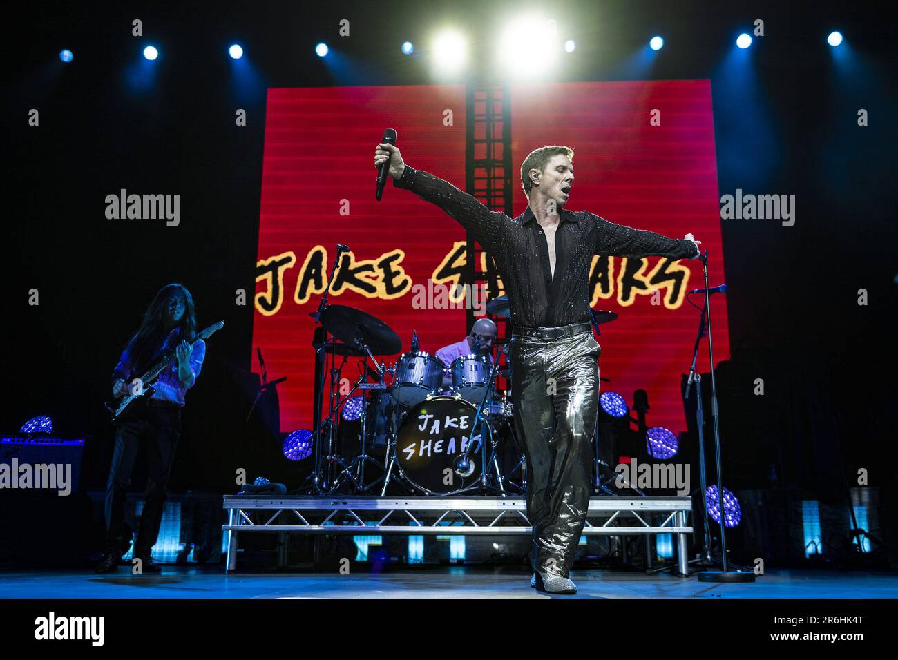 LONDON, ENGLAND Duran Duran perform on stage supported by Jake Shears