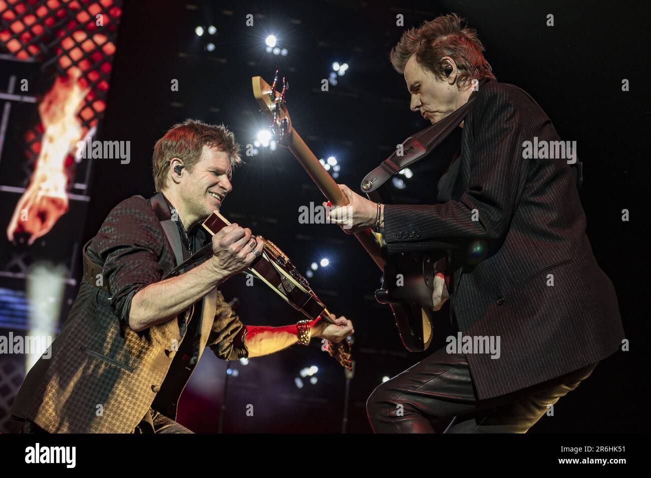 LONDON, ENGLAND Duran Duran perform on stage supported by Jake Shears