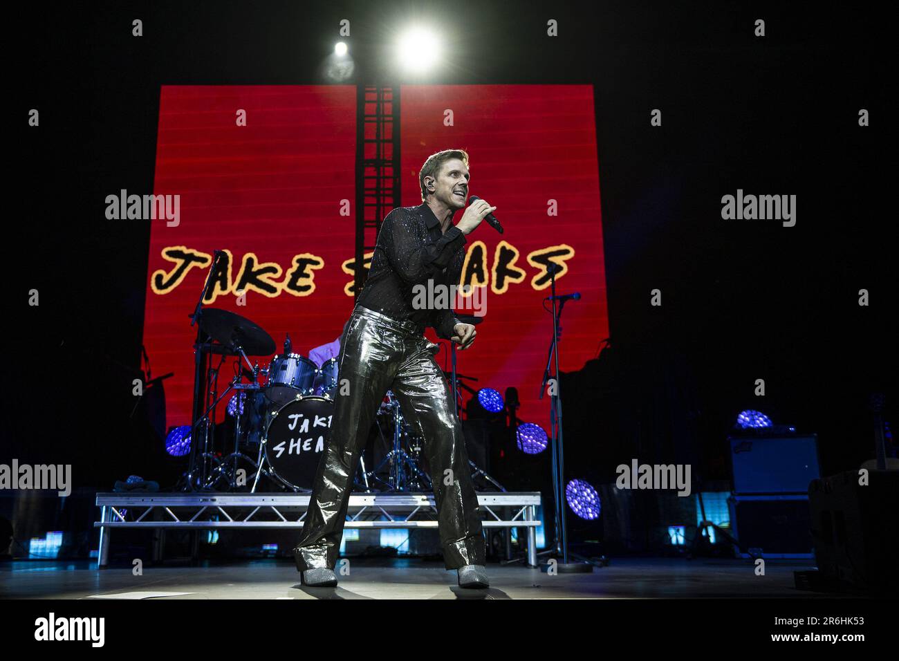 LONDON, ENGLAND Duran Duran perform on stage supported by Jake Shears