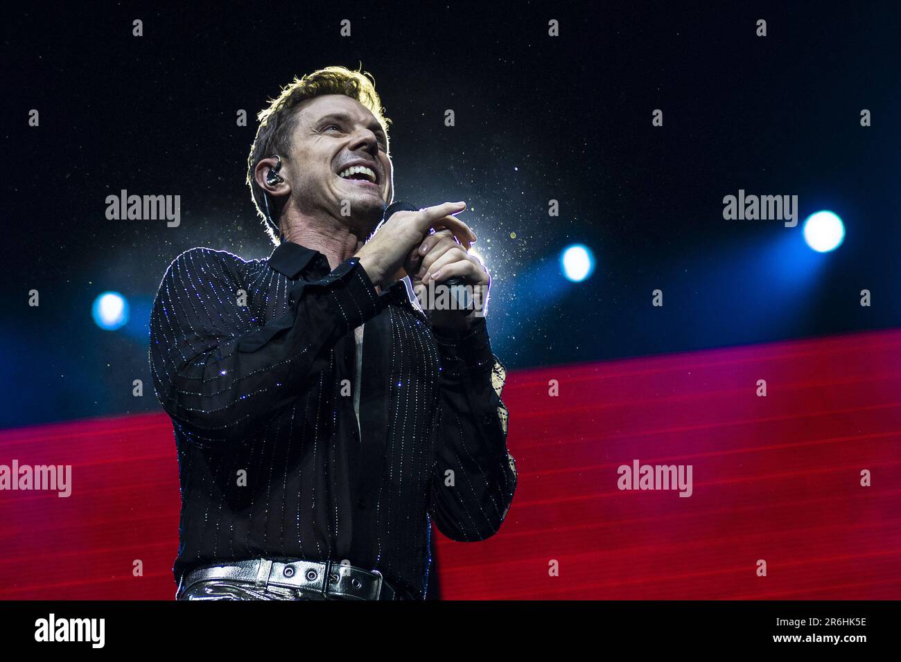 LONDON, ENGLAND Duran Duran perform on stage supported by Jake Shears