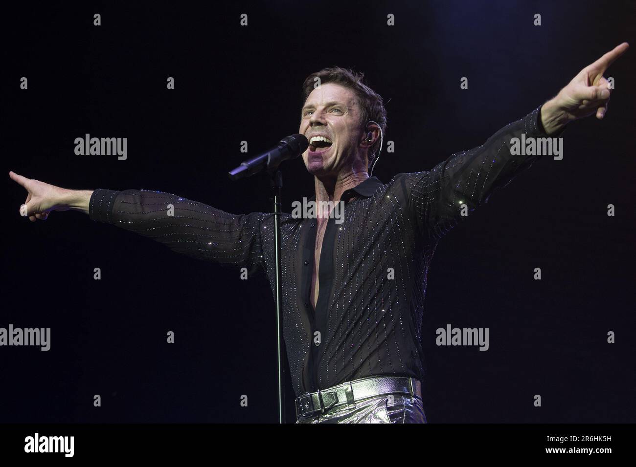 LONDON, ENGLAND Duran Duran perform on stage supported by Jake Shears