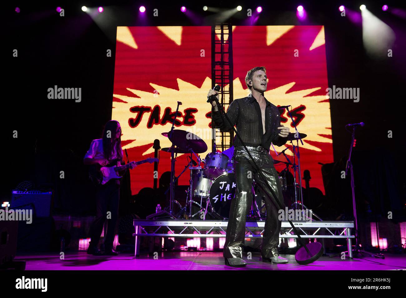 LONDON, ENGLAND Duran Duran perform on stage supported by Jake Shears