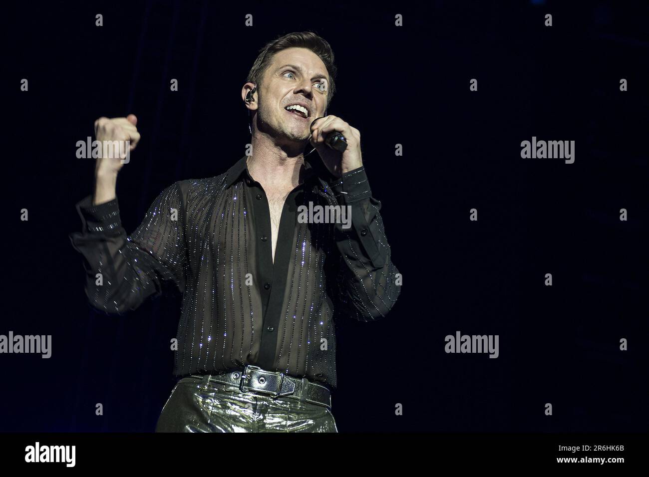 LONDON, ENGLAND Duran Duran perform on stage supported by Jake Shears