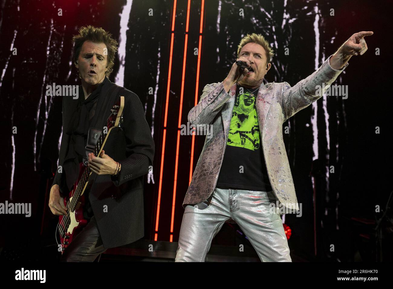 LONDON, ENGLAND Duran Duran perform on stage supported by Jake Shears