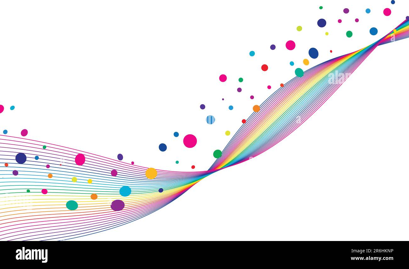 Colourful lines background on sea theme for design use Stock Vector