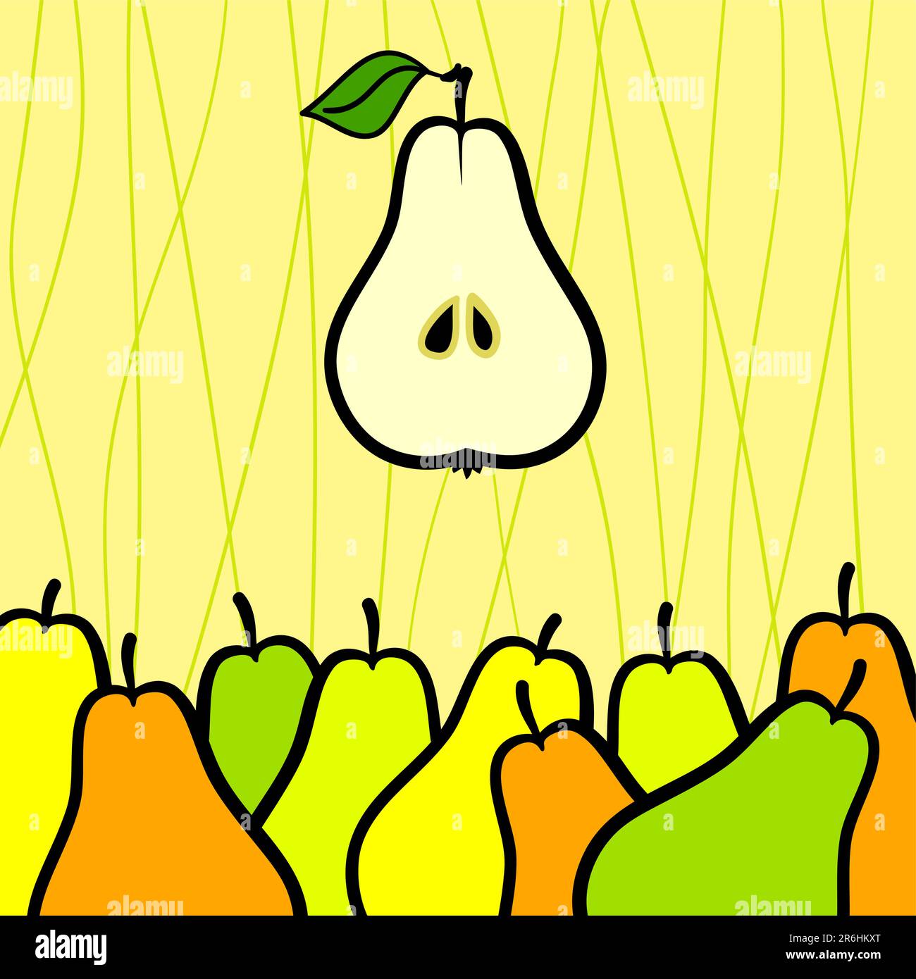 Pear honey Stock Vector Images - Alamy
