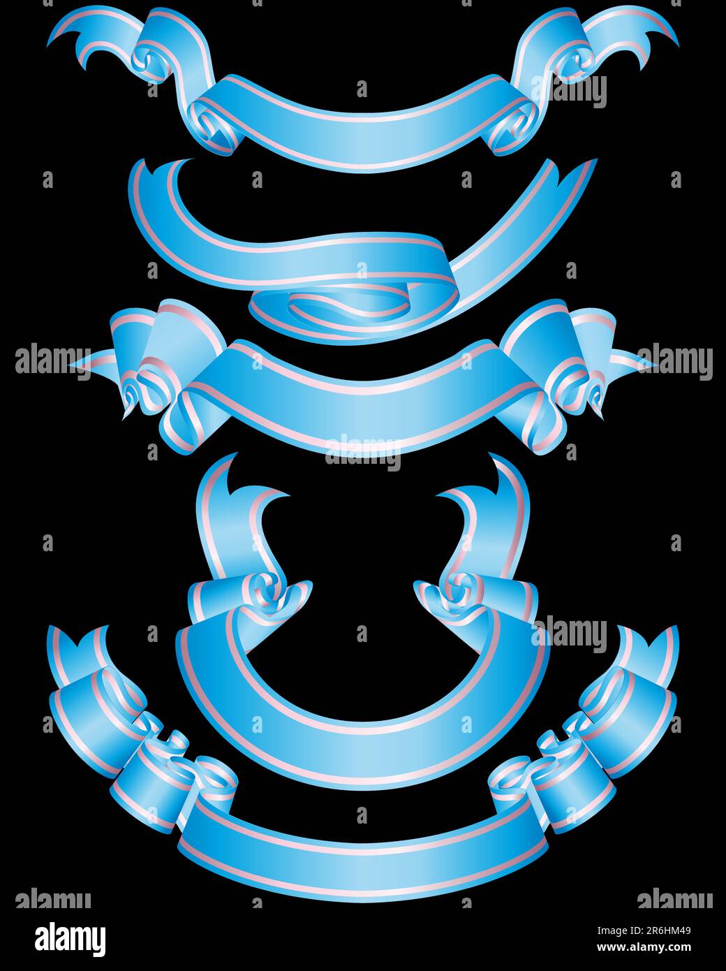 Set of different vector ribbons for design use Stock Vector Image & Art