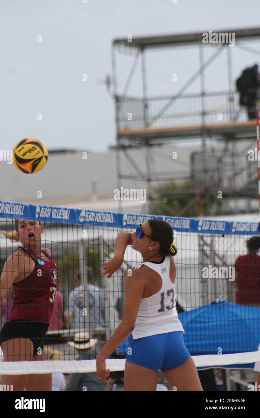 NCAA Women's Beach Volleyball Championship 2023 held in Gulf Shores, Alabama, USA. Stock Photo