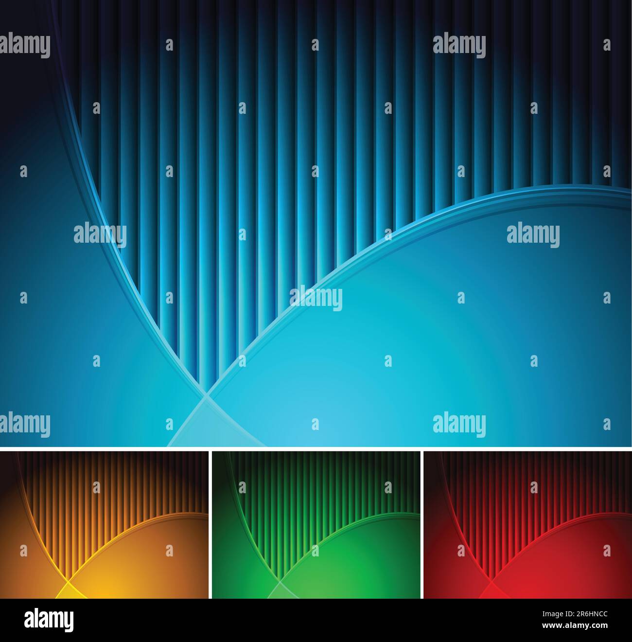 Set of abstract horizontal backgrounds - eps 10 Stock Vector Image ...