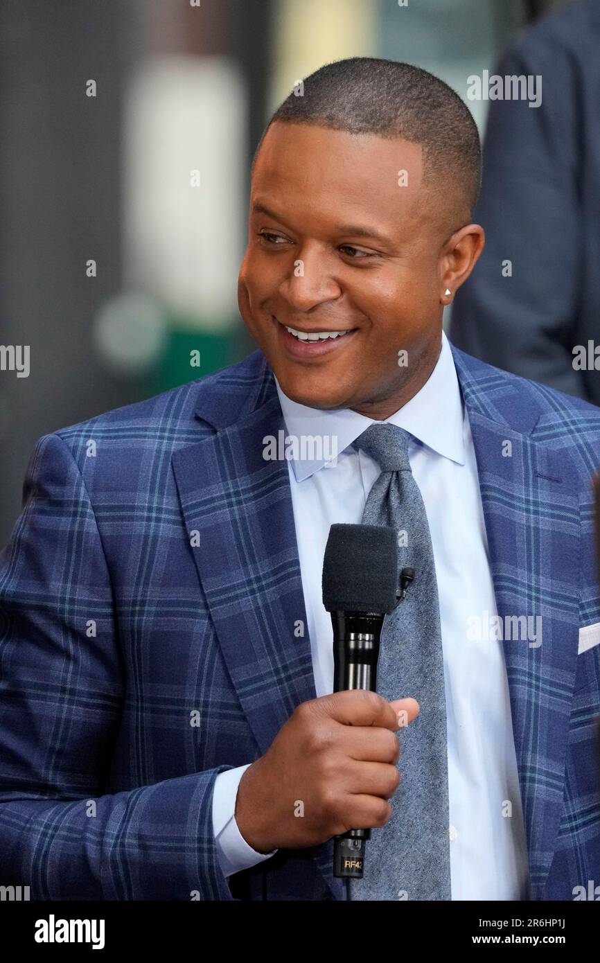 Craig Melvin appears on NBC's "Today" show at Rockefeller Plaza on