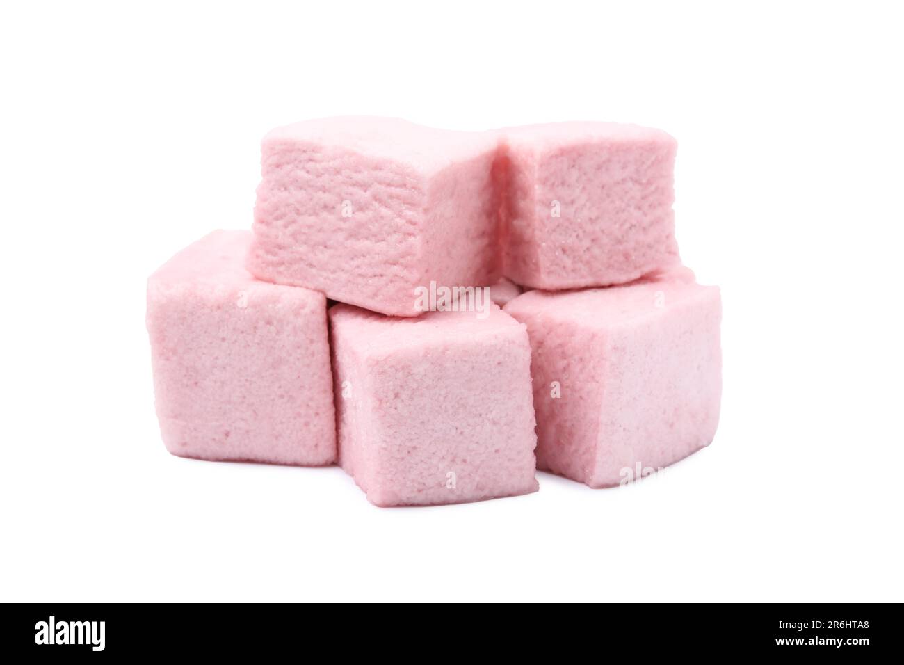 Pile of delicious sweet marshmallows on white background Stock Photo ...