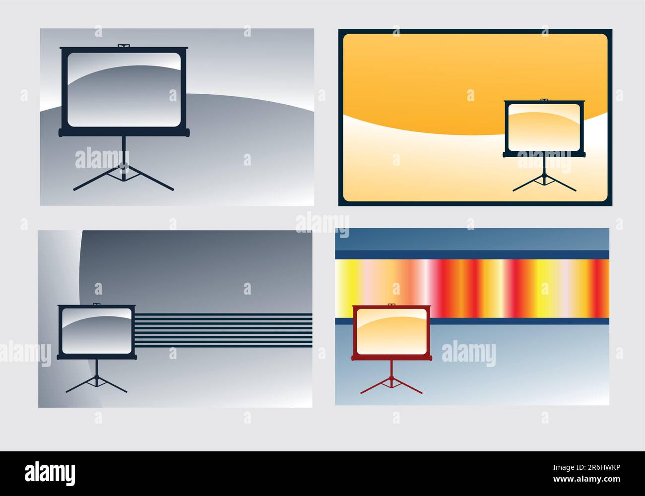 various background illustrations - presentation board Stock Vector