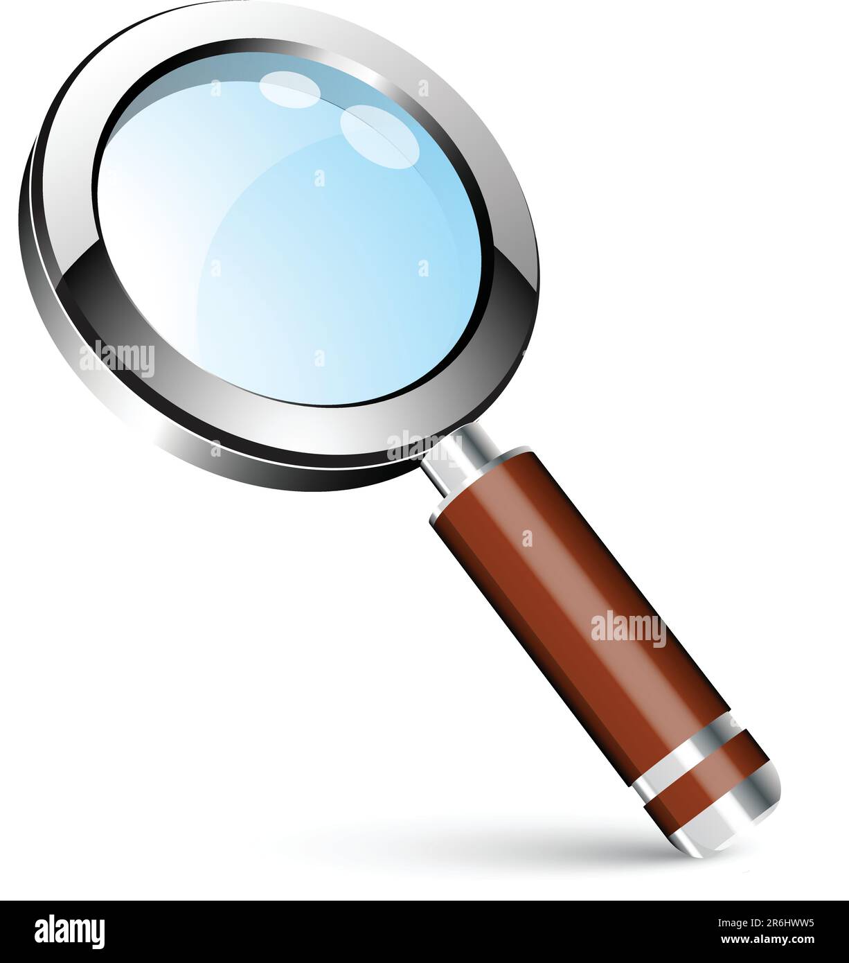 magnifying glass isolated on white background Stock Vector Image & Art ...
