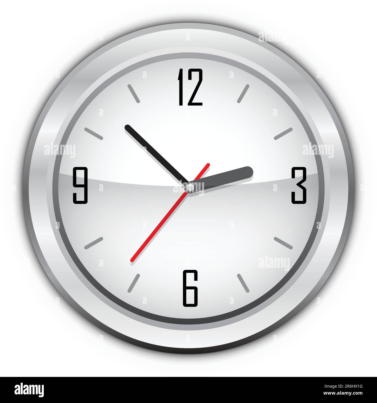 Clock vector illustration isolated on white background Stock Vector ...