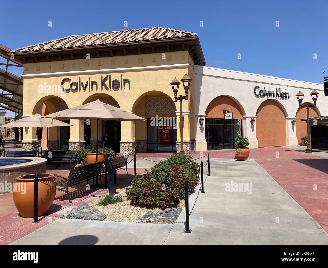 Calvin Klein sign, logo on the store facade at Outlets at Tejon shopping  mall - California, USA - 2023 Stock Photo - Alamy