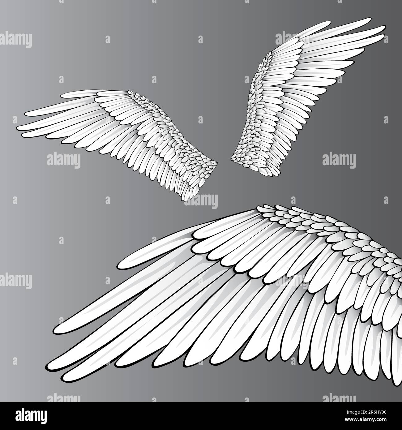 Wings (Realistic Illustration / Design Elements) Stock Vector