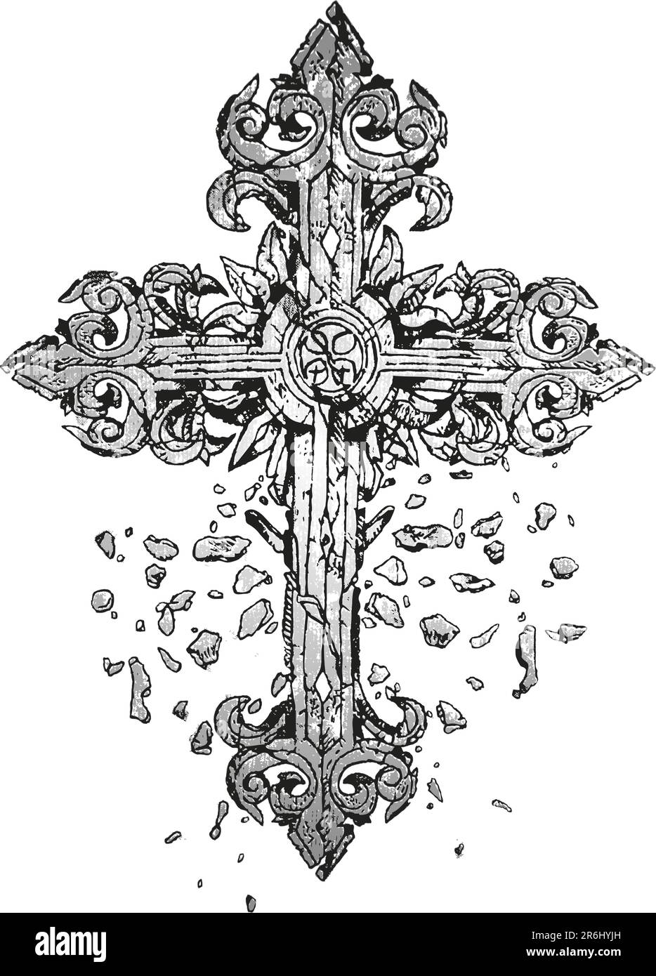medieval antique cross Stock Vector Image & Art - Alamy