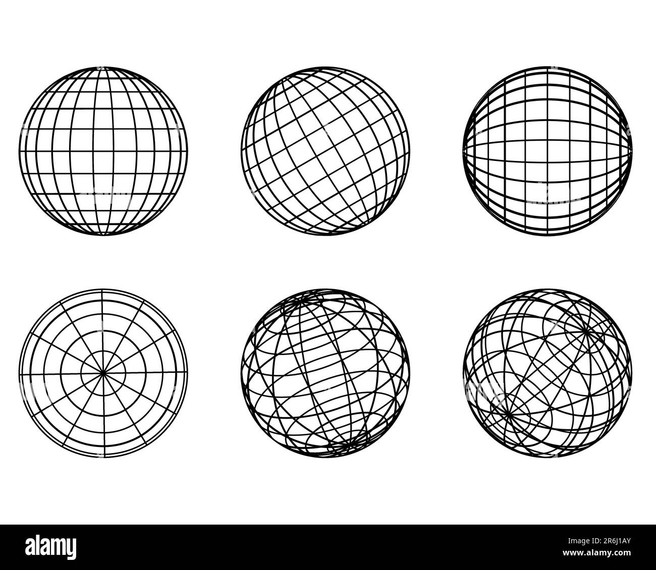 Illustration: original globe elements-spheres Stock Vector