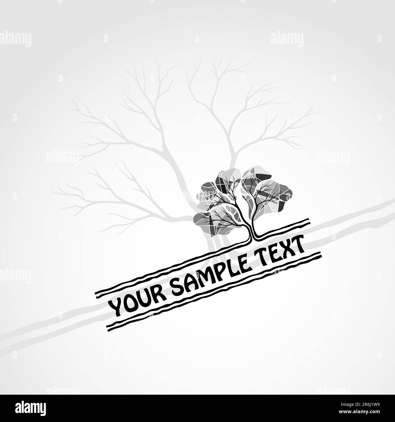 background with a tree Stock Vector Image & Art - Alamy
