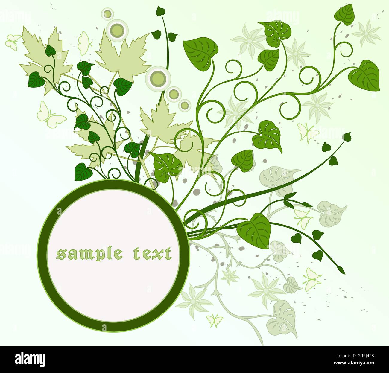 Floral frame - vector Stock Vector Image & Art - Alamy