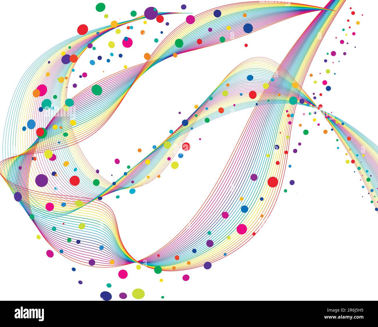 Colourful lines background on sea theme for design use Stock Vector