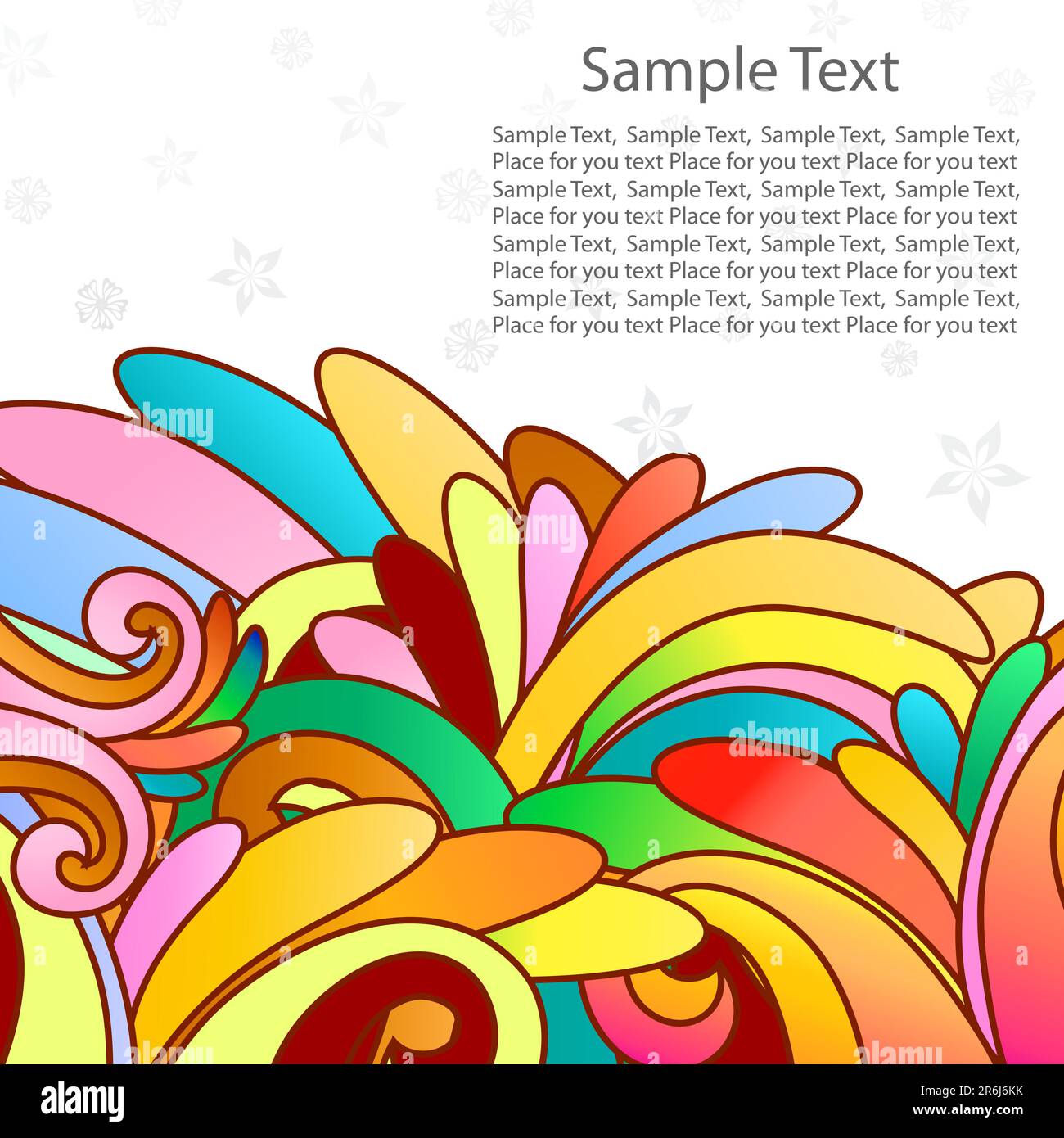 Floral background for design use. Vector illustration Stock Vector ...