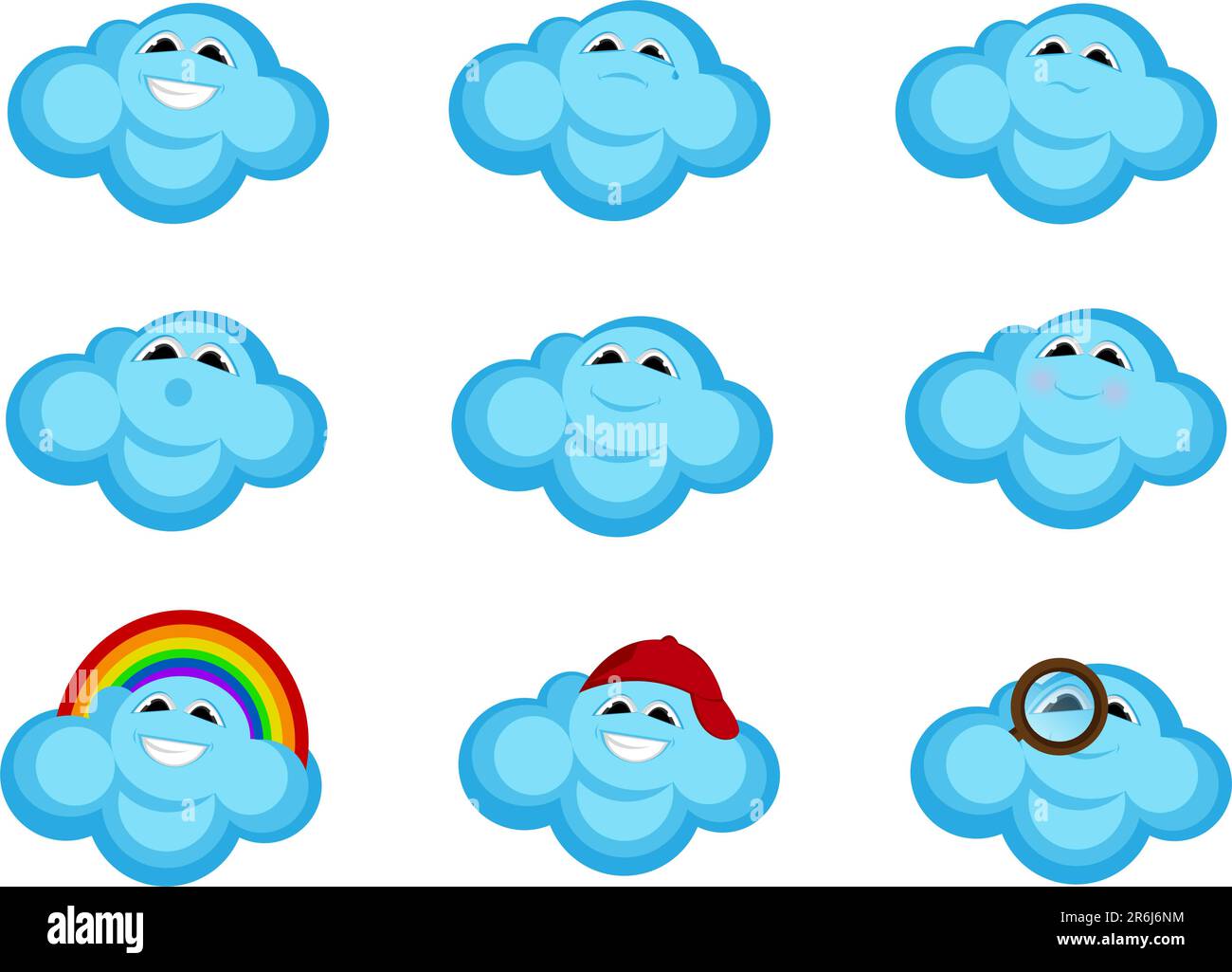 Cloud Collection Stock Vector
