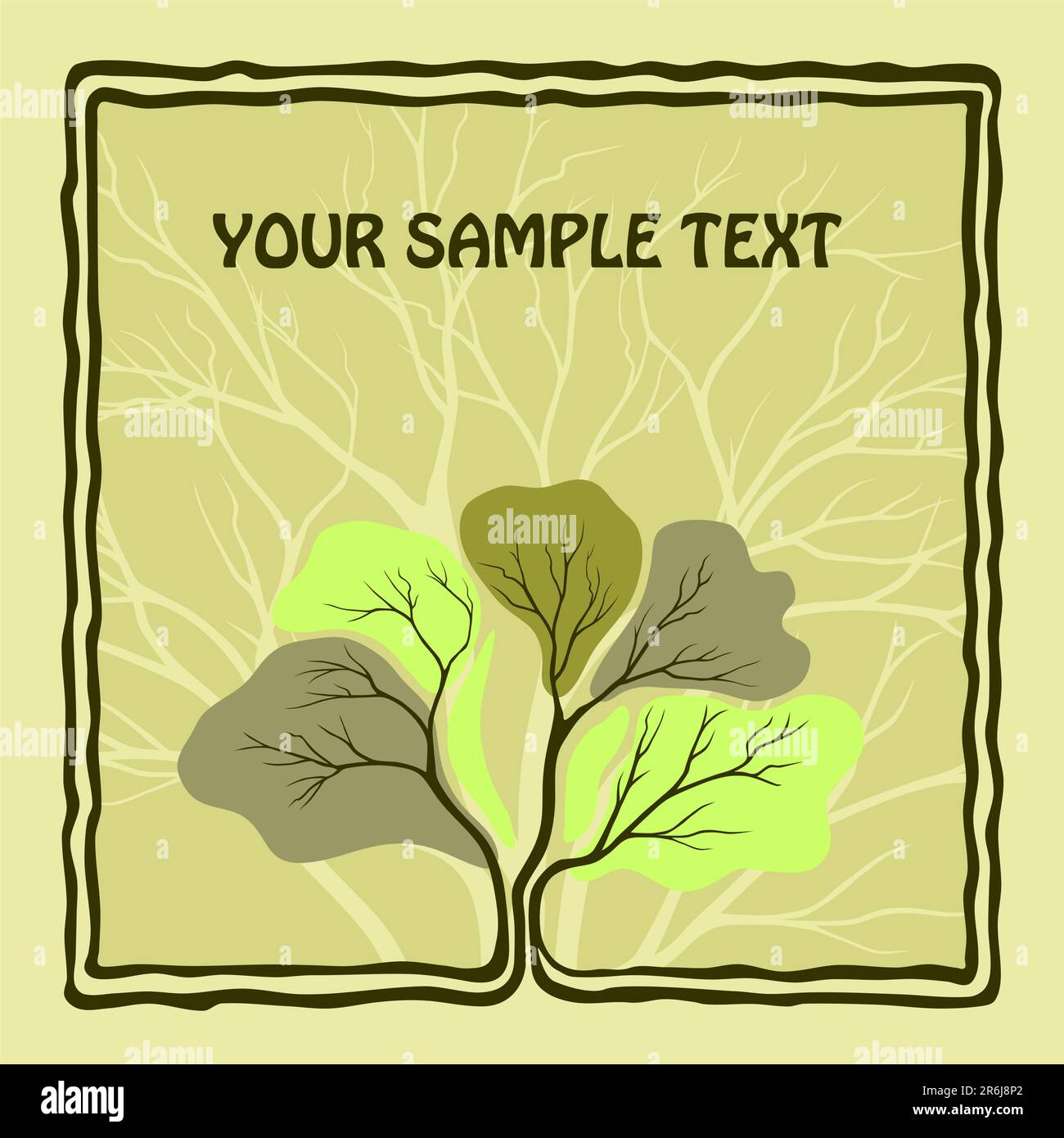 background with a tree Stock Vector Image & Art - Alamy