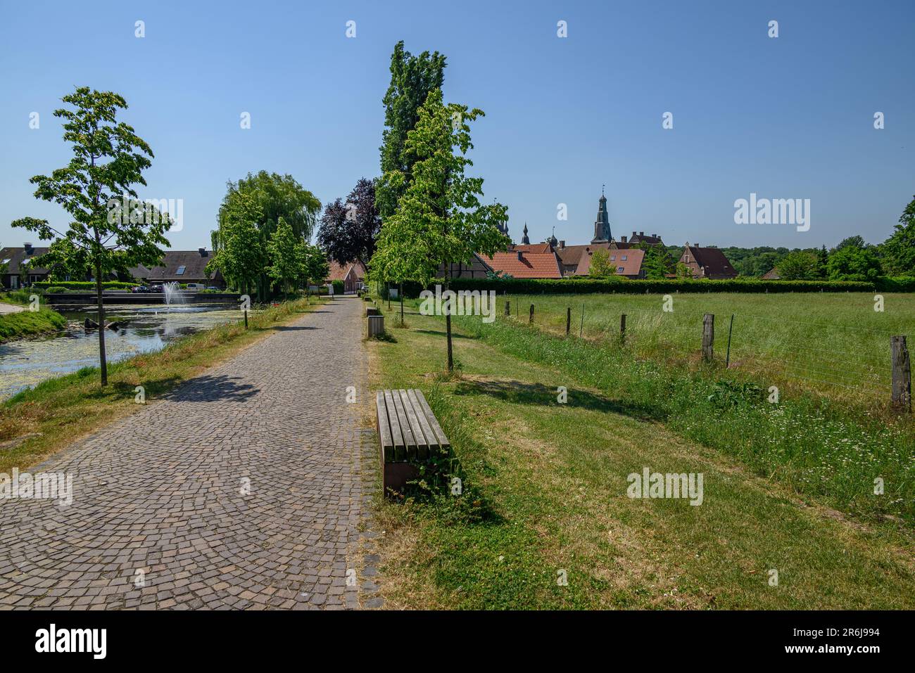 the village of Raesfeld in Westphalia Stock Photo Alamy