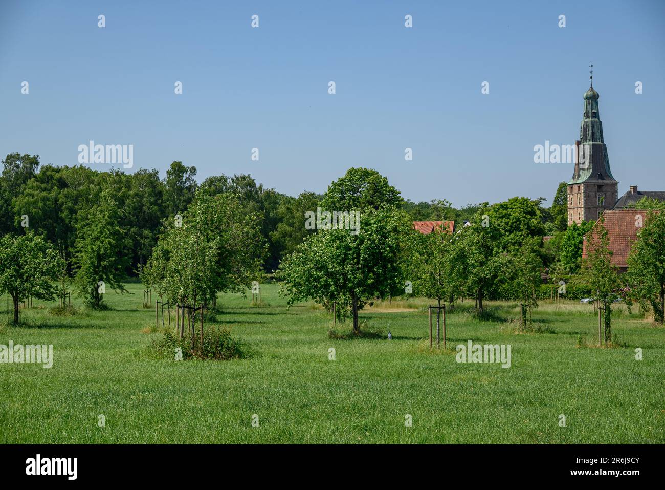 the village of Raesfeld in Westphalia Stock Photo Alamy