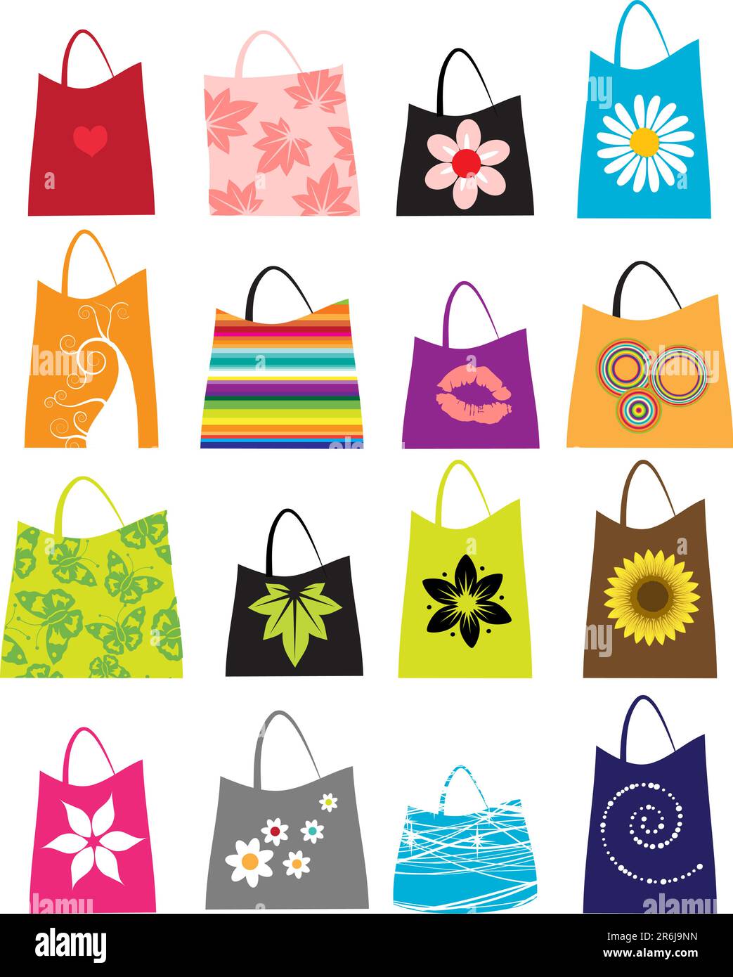 Set of shopping bags Stock Vector Image & Art - Alamy