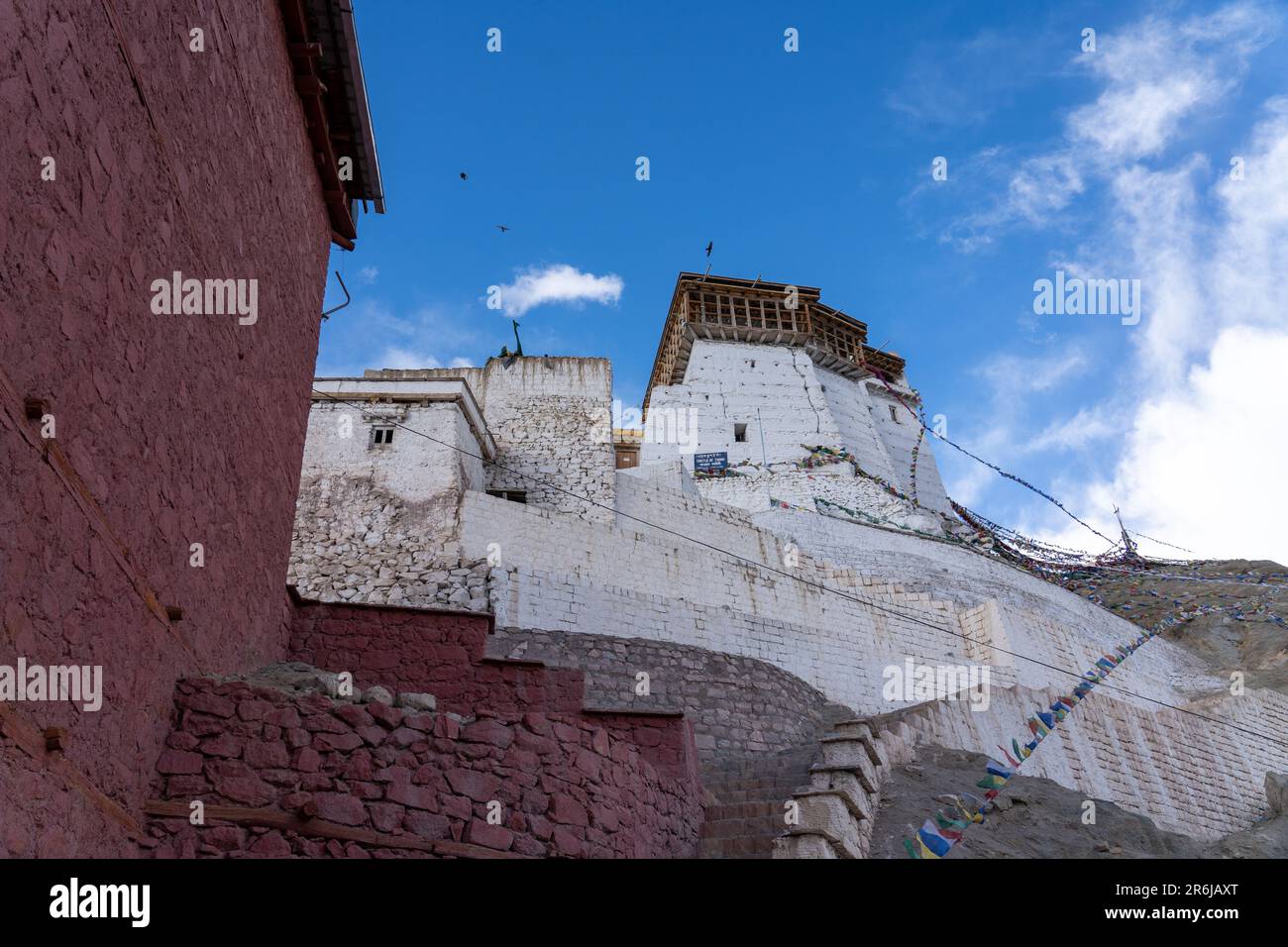 Namgyal Tsemo Monastery in Leh, Ladakh Stock Photo