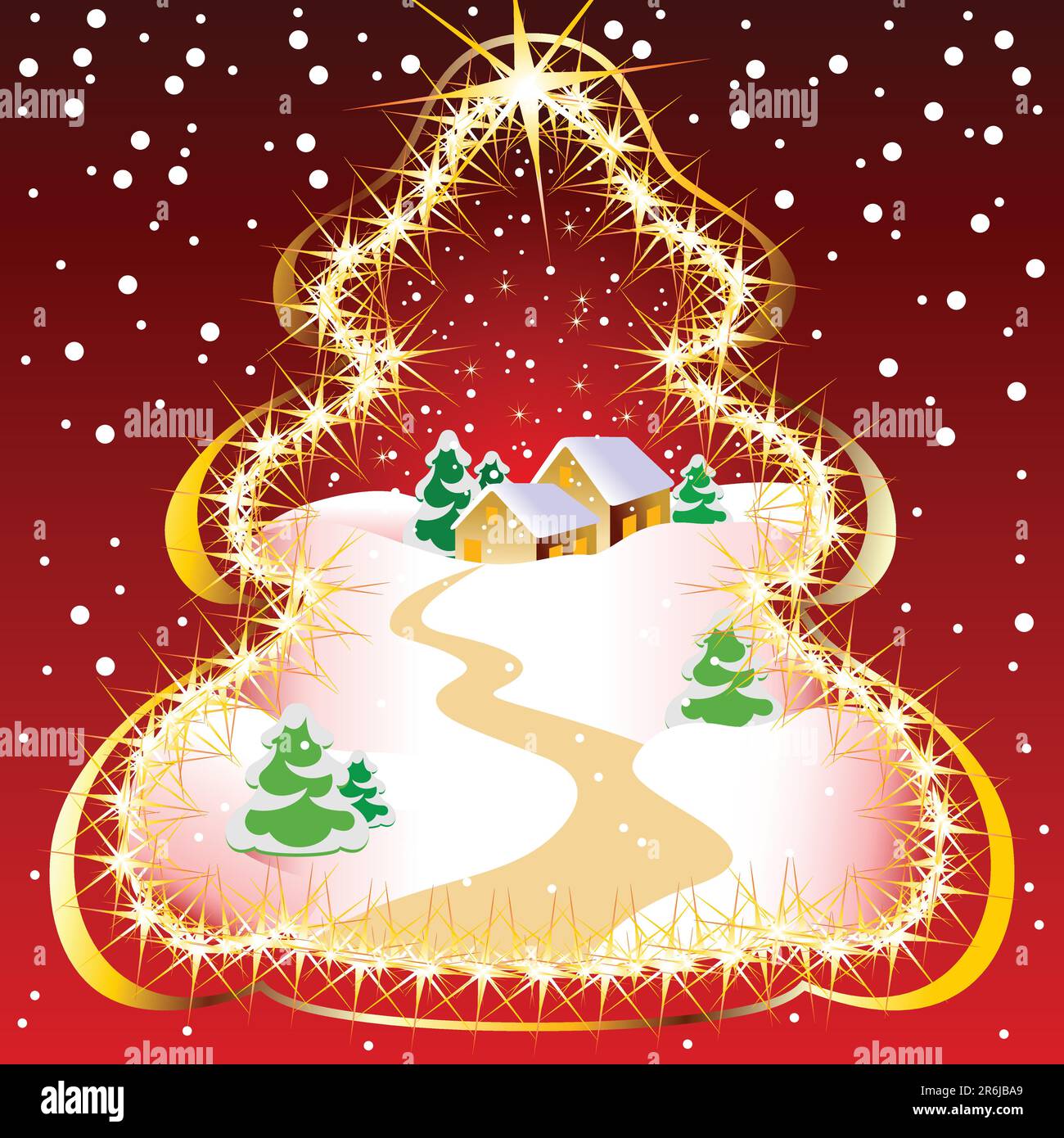 christmas,  this  illustration may be useful  as designer work Stock Vector