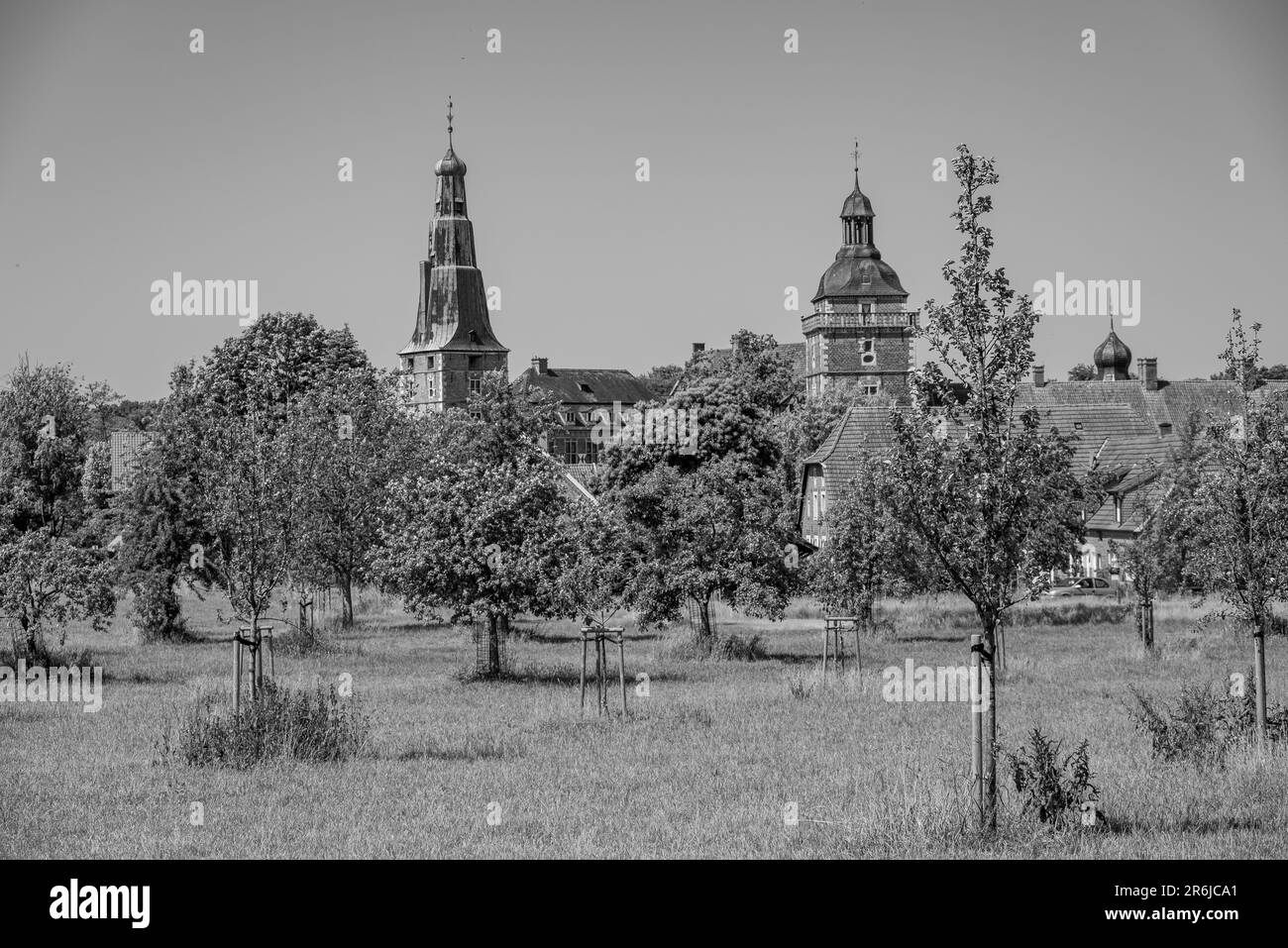 the village of Raesfeld in Westphalia Stock Photo Alamy