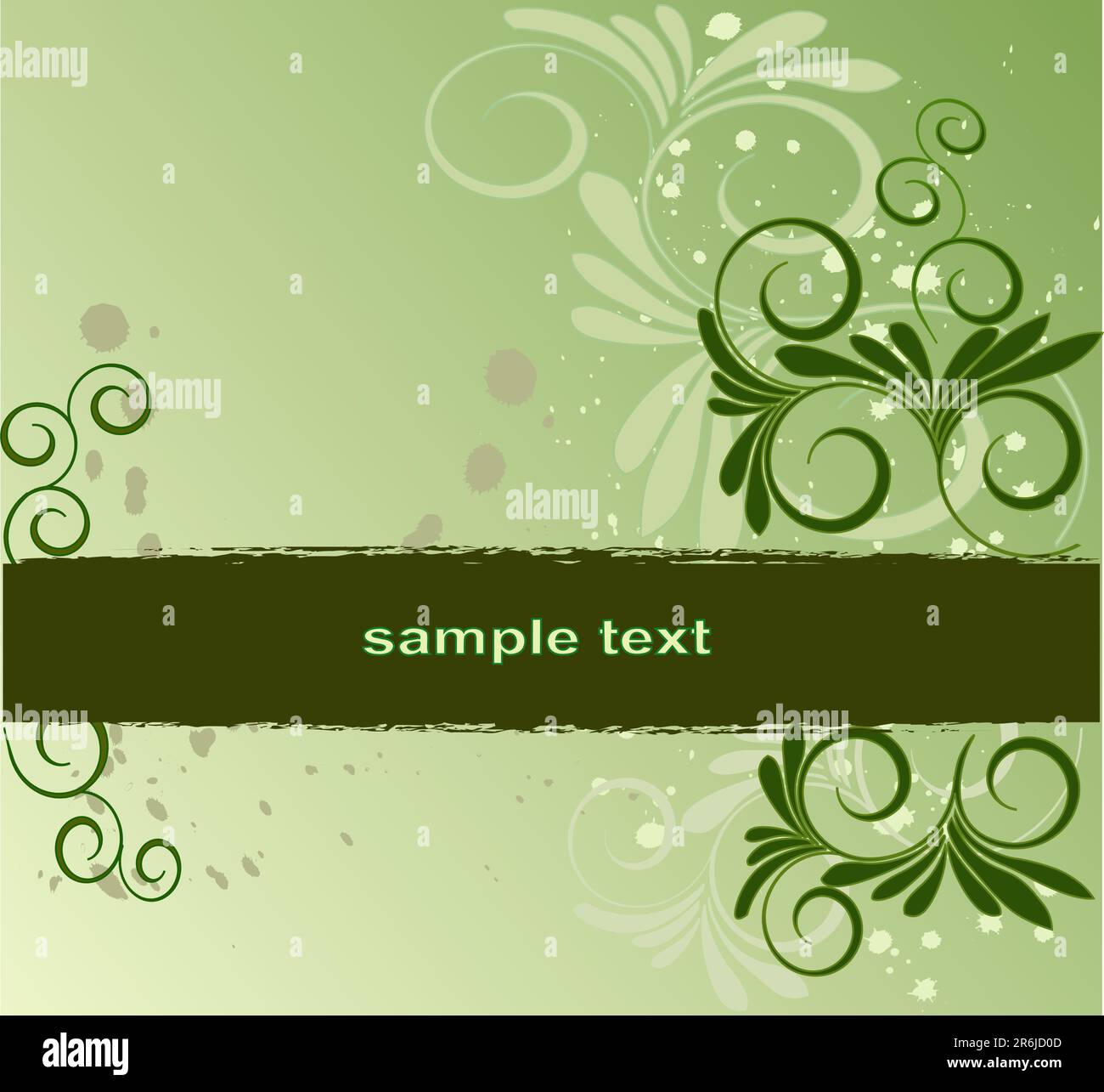 Floral Background with frame - abstract art vector Stock Vector Image ...