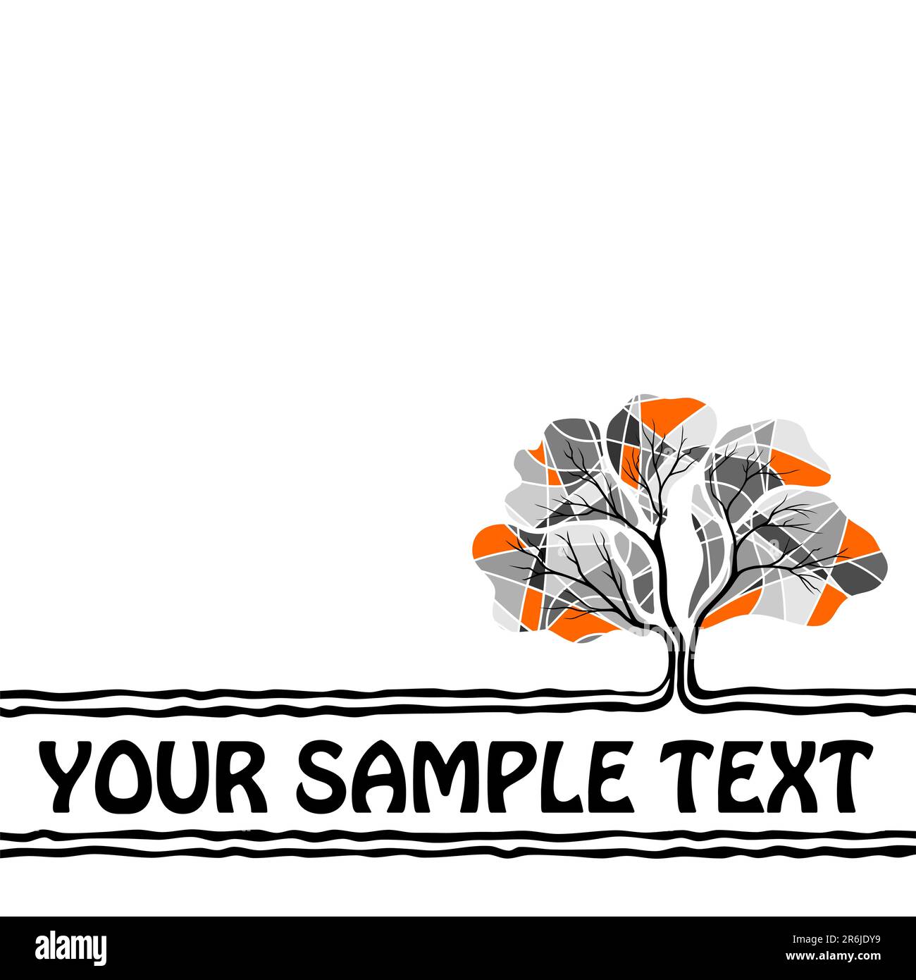 background with a tree Stock Vector Image & Art - Alamy