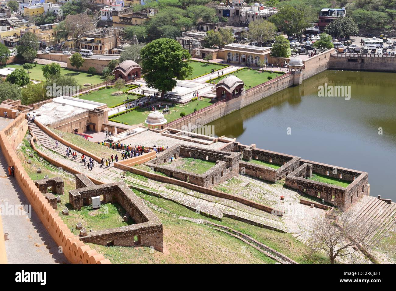 Jaipur india amer fort stairs hi-res stock photography and images - Alamy