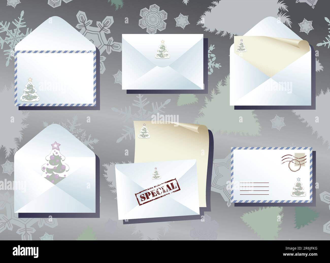 envelope, this illustration may be useful as designer work Stock Vector