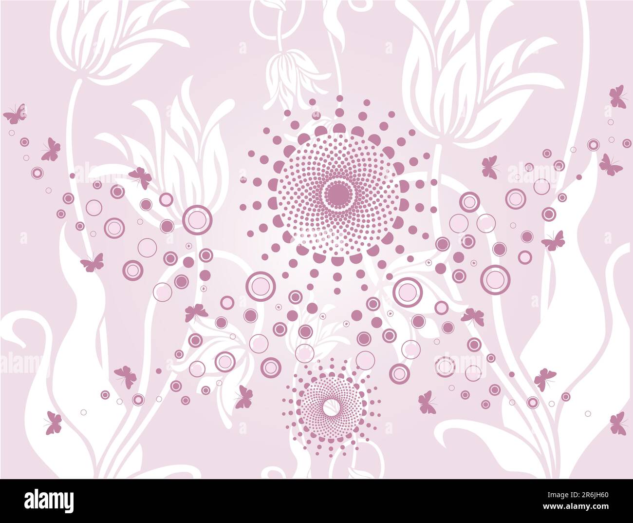 Grunge floral background, vector illustration Stock Vector Image & Art ...