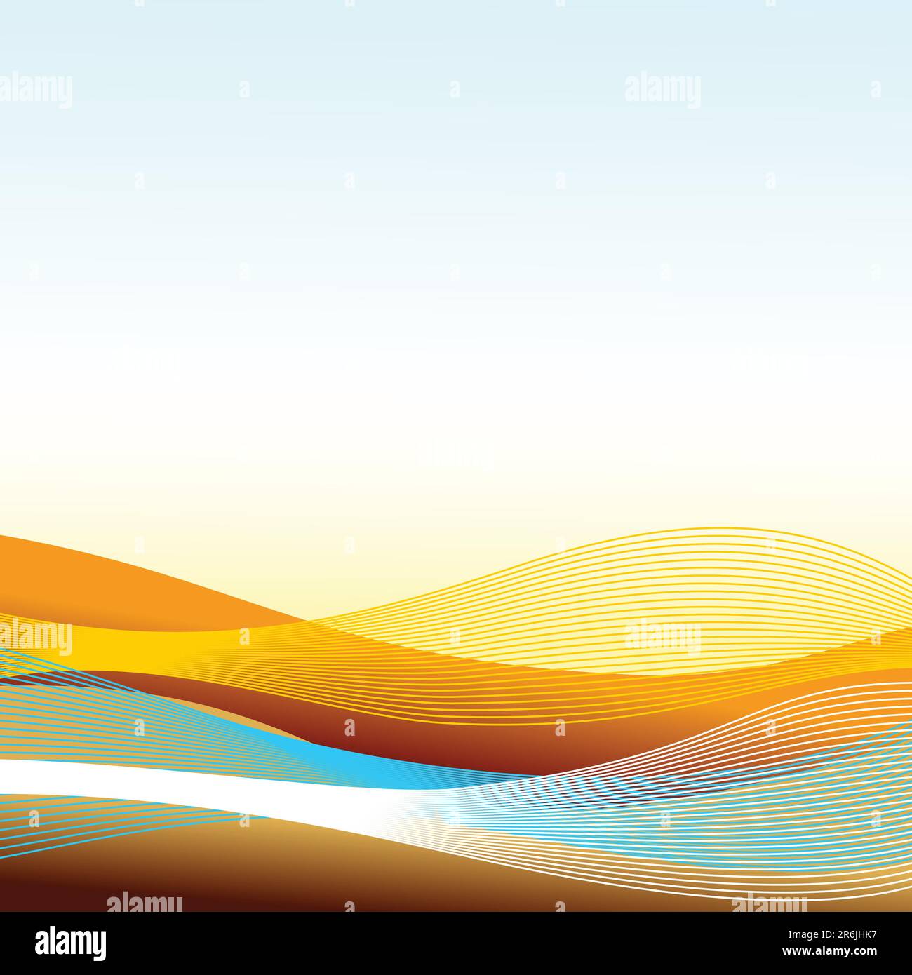 landscape,  this  illustration may be useful  as designer work Stock Vector